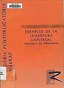Imagen de portada del libro Exemples de la literatura universal : proposta de programa