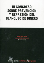 Imagen de portada del libro Congreso sobre prevención y represión del blanqueo de dinero (3º. Santiago de Compostela. 2012)