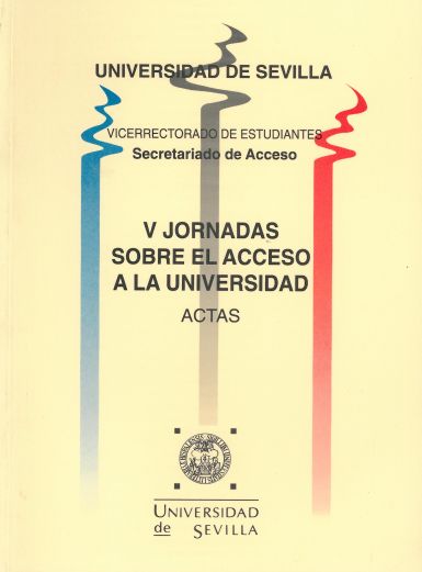 Imagen de portada del libro V Jornadas sobre el Acceso a la Universidad