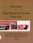 Imagen de portada del libro Homenaje a Celso Martín de Guzmán (1946-1994).