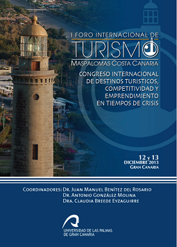 Imagen de portada del libro I Foro Internacional de Turismo Maspalomas Costa Canaria