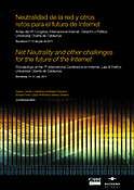 Imagen de portada del libro Neutralidad de la red y otros retos para el futuro de internet