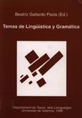 Imagen de portada del libro Temas de lingüística y gramática