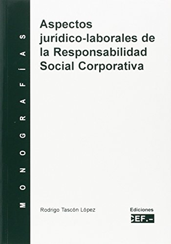 Imagen de portada del libro Aspectos jurídico-laborales de la responsabilidad social corporativa