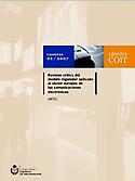 Imagen de portada del libro Revisión crítica del modelo regulador aplicado al sector europeo de las comunicaciones electrónicas