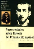Imagen de portada del libro Nuevos estudios sobre historia del pensamiento español