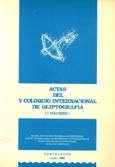 Imagen de portada del libro Actas del Coloquio Internacional de Gliptografía de Pontevedra, julio, 1986