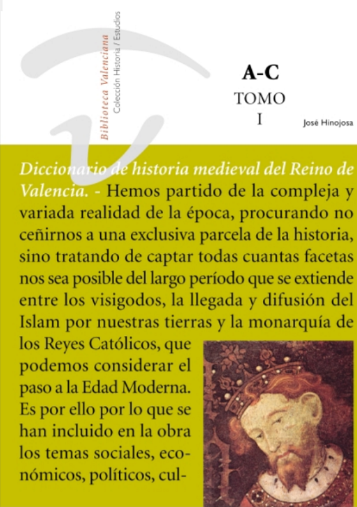 Imagen de portada del libro Diccionario de historia medieval del Reino de Valencia