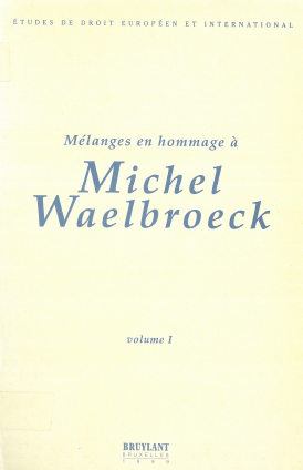 Imagen de portada del libro Mélanges en hommage à Michel Waelbroeck