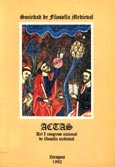 Imagen de portada del libro Actas del I Congreso de filosofía medieval