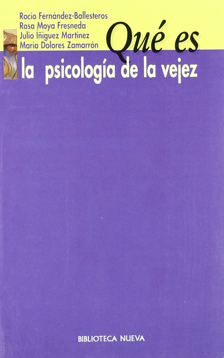 Imagen de portada del libro "Qué es" la psicología de la vejez