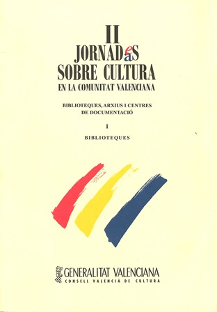 Imagen de portada del libro II Jornades sobre Cultura en la Comunitat Valenciana