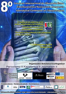 Imagen de portada del libro VIII Congreso Internacional de Ciberperiodismo