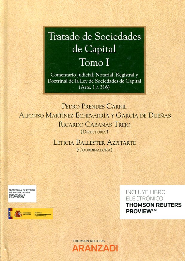 Imagen de portada del libro Tratado de sociedades de capital