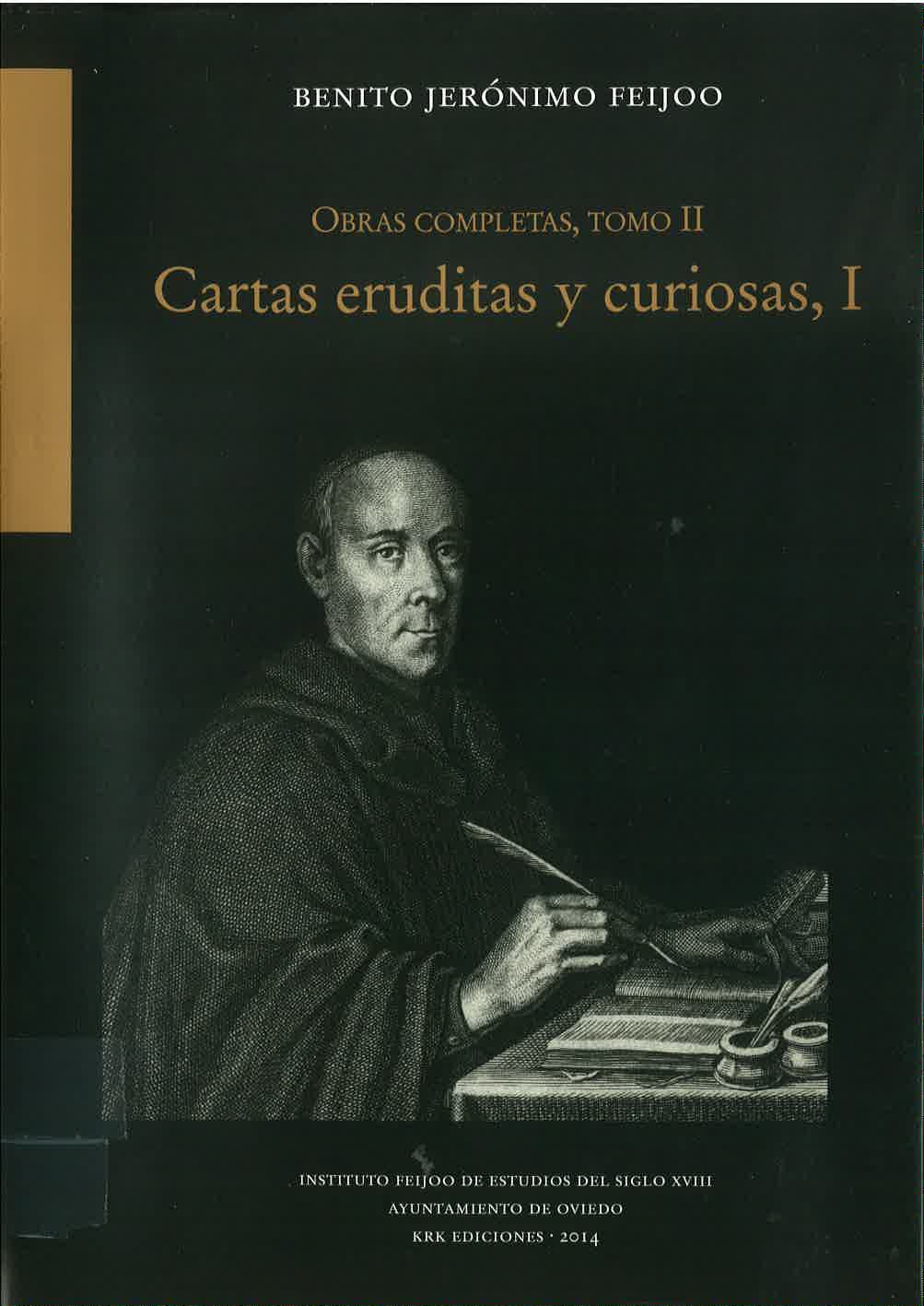 Imagen de portada del libro Cartas eruditas y curiosas, I