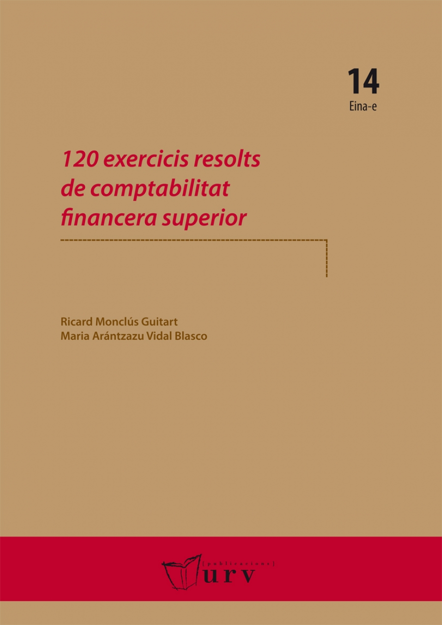 Imagen de portada del libro 120 exercicis resolts de comptabilitat financera superior