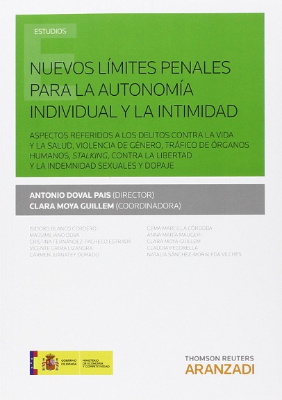 Imagen de portada del libro Nuevos límites penales para la autonomía individual y la intimidad