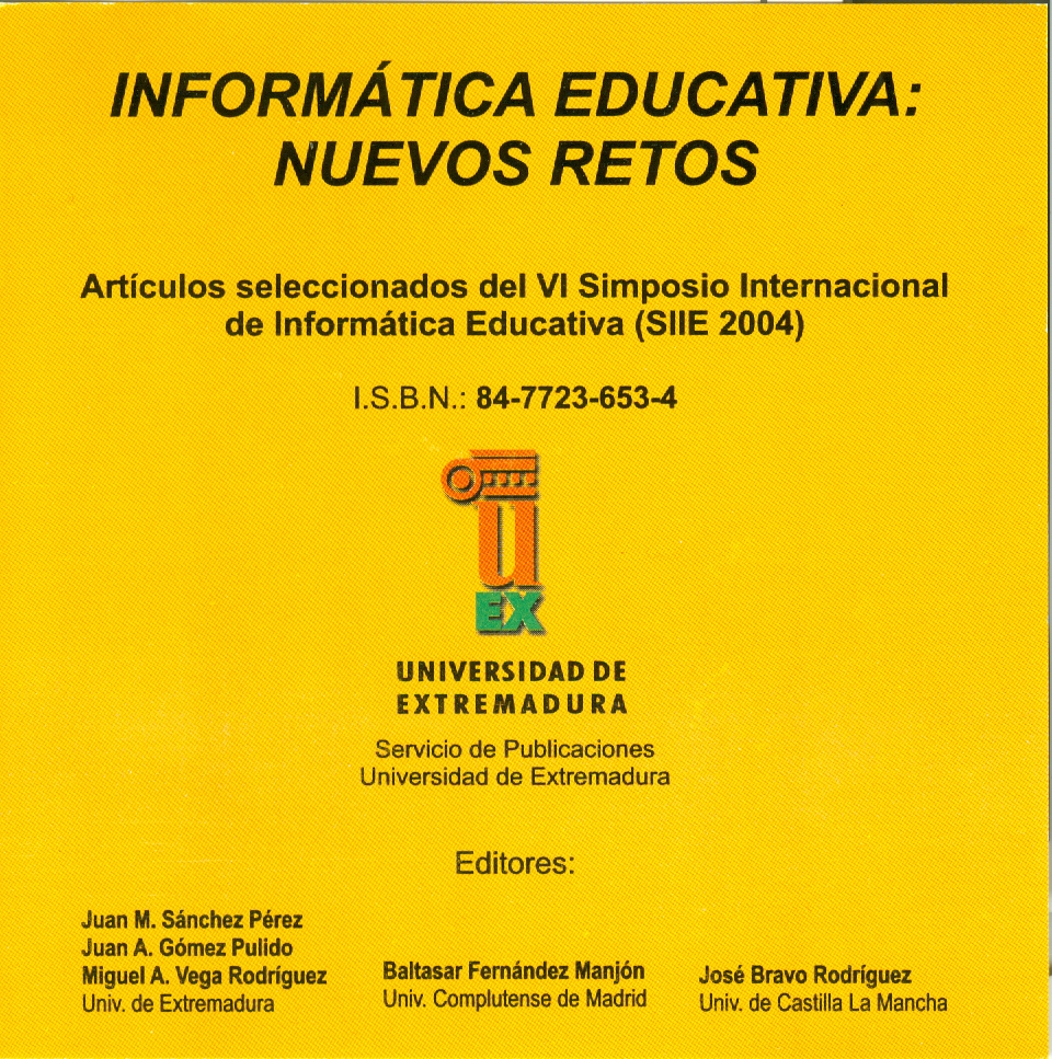 Imagen de portada del libro Informática educativa