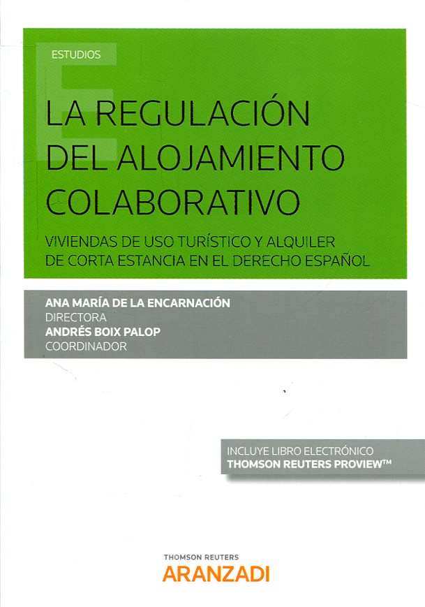 Imagen de portada del libro La regulación del alojamiento colaborativo