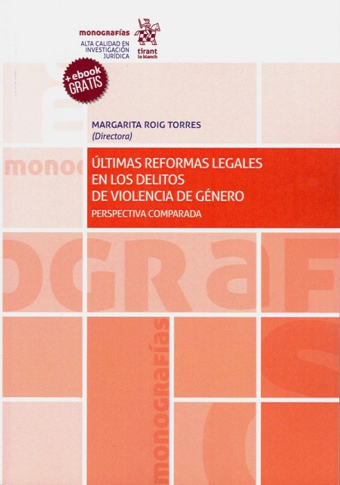 Imagen de portada del libro Últimas reformas legales en los delitos de violencia de género