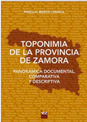 Imagen de portada del libro Toponimia de la Provincia de Zamora