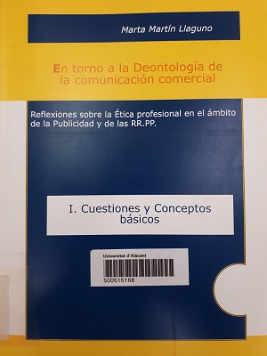 Imagen de portada del libro En torno a la deontología de la comunicación comercial