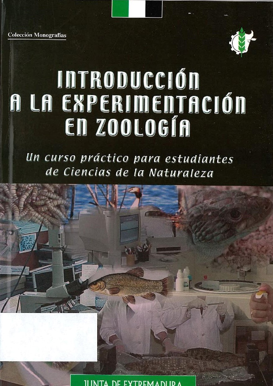Imagen de portada del libro Introducción a la experimentación en zoología