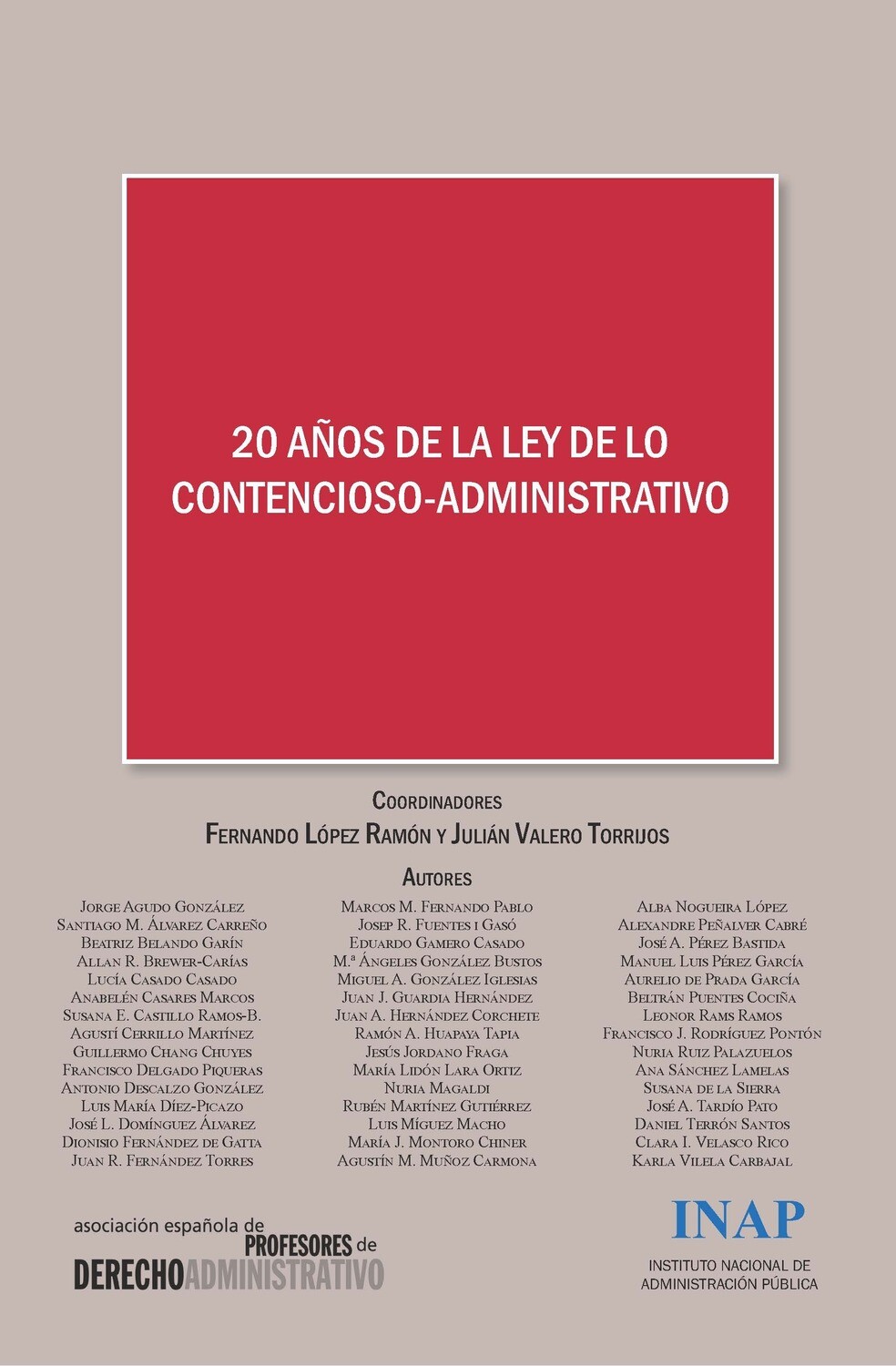 Imagen de portada del libro 20 años de la Ley de lo Contencioso-administrativo