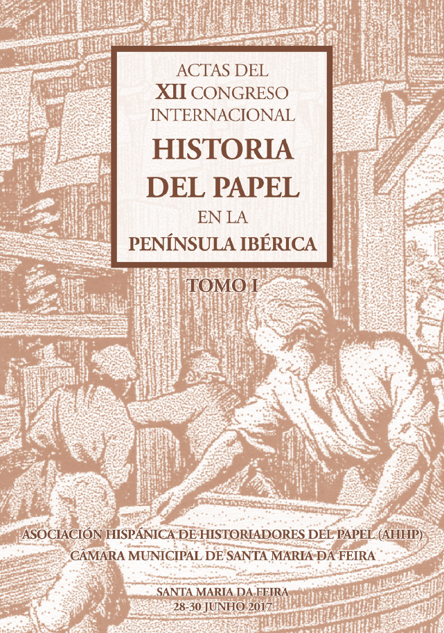 Imagen de portada del libro Actas del XII Congreso Internacional Historia del Papel en la Península Ibérica