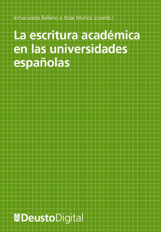 Imagen de portada del libro La escritura académica en las universidades españolas