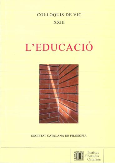 Imagen de portada del libro L'educació