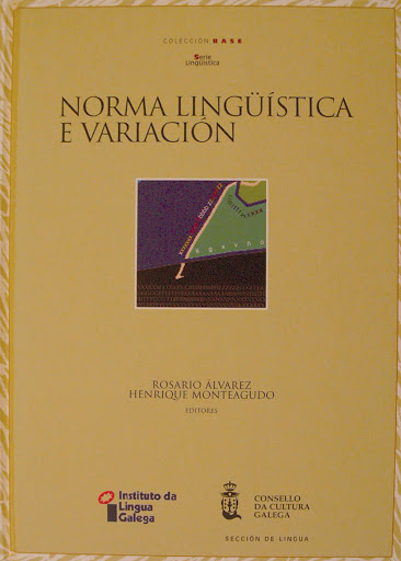 Imagen de portada del libro Norma lingüística e variación, unha perspectiva desde o idioma galego