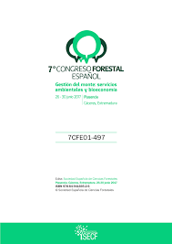 Imagen de portada del libro 7º Congreso Forestal Español : gestión del monte : servicios ambientales y bioeconomía, 26-30 de junio de 2017, Plasencia, Cáceres, Extremadura