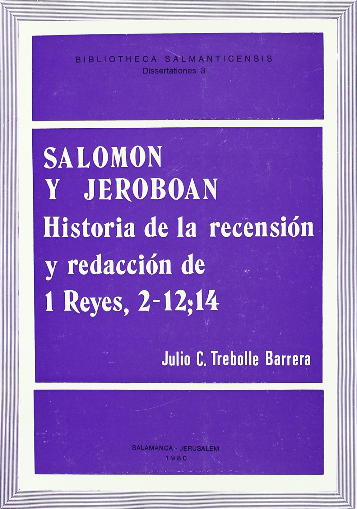 Imagen de portada del libro Salomón y Jeroboán