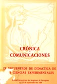 Imagen de portada del libro IX Encuentros de didáctica de las ciencias experimentales : Crónica - Comunicaciones. [Tarragona], 12-17 septiembre de 1988