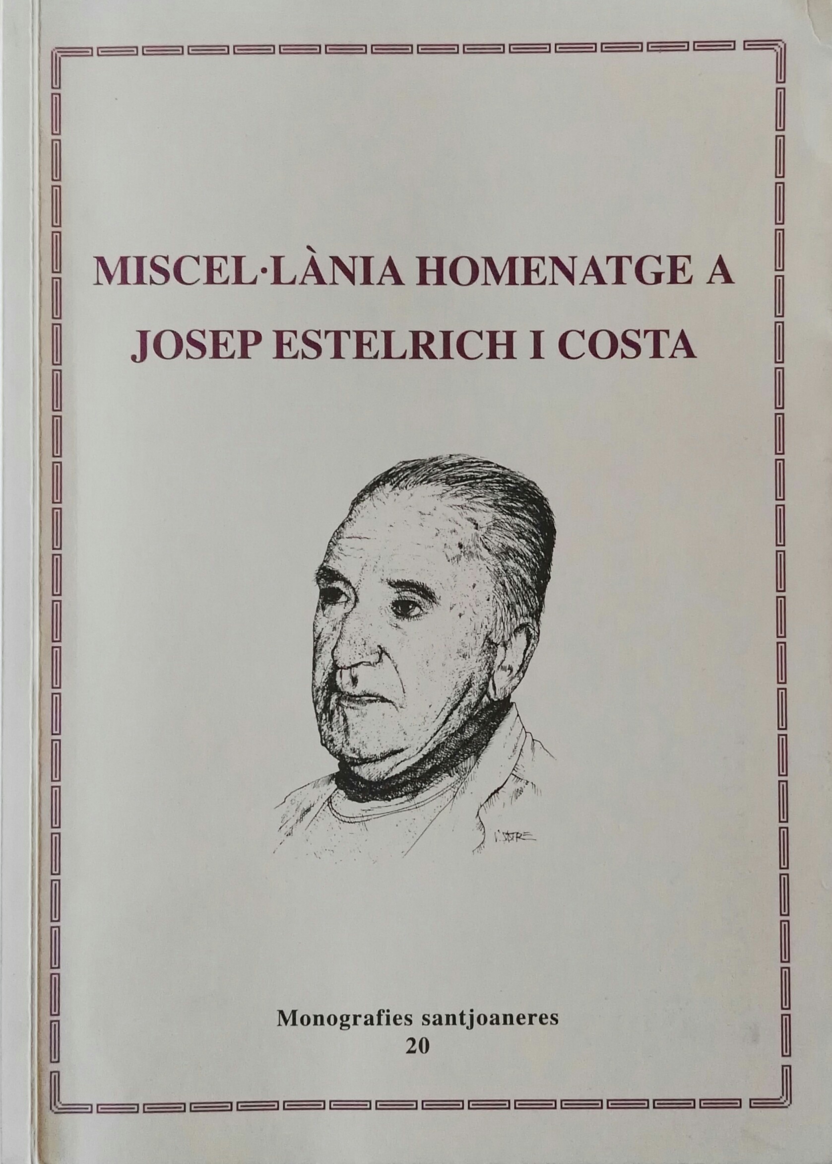 Imagen de portada del libro Miscel·lània homenatge a Josep Estelrich i Costa