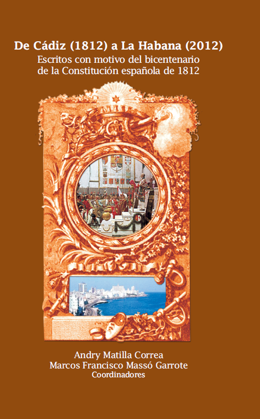 Imagen de portada del libro De Cádiz (1812) a La Habana (2012)