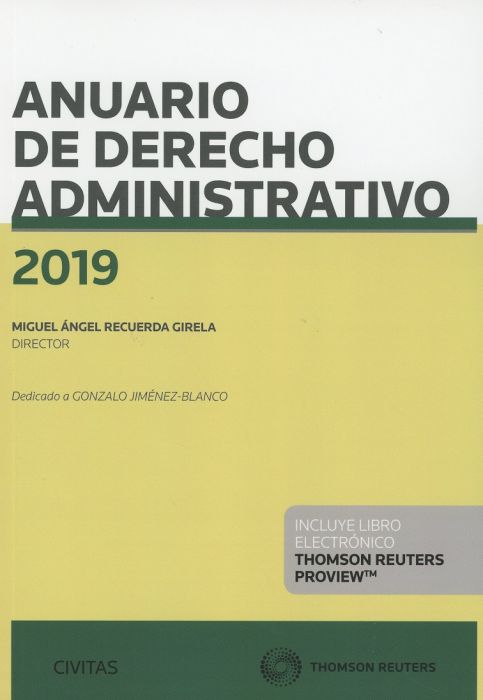 Imagen de portada del libro Anuario de derecho administrativo 2019