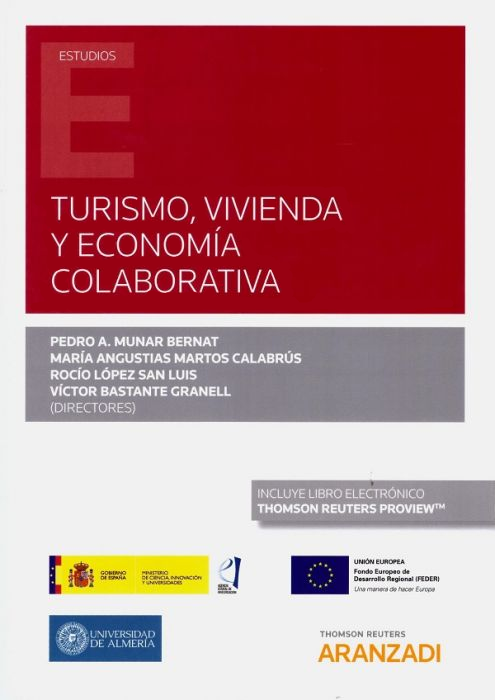 Imagen de portada del libro Turismo, vivienda y economía colaborativa