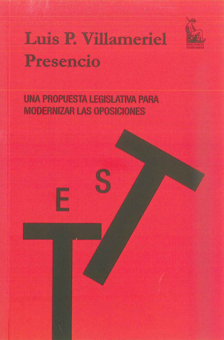 Imagen de portada del libro Una propuesta legislativa para modernizar las oposiciones