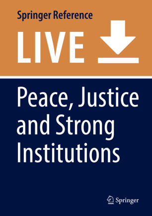 Imagen de portada del libro Peace, Justice and Strong Institutions