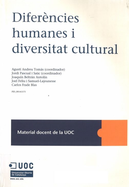 Imagen de portada del libro Diferències humanes i diversitat cultural