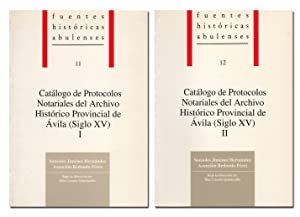 Imagen de portada del libro Catálogo de protocolos notariales del Archivo Histórico Provincial de Ávila (siglo XV)