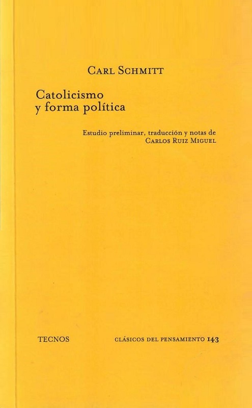 Imagen de portada del libro Catolicismo y forma política