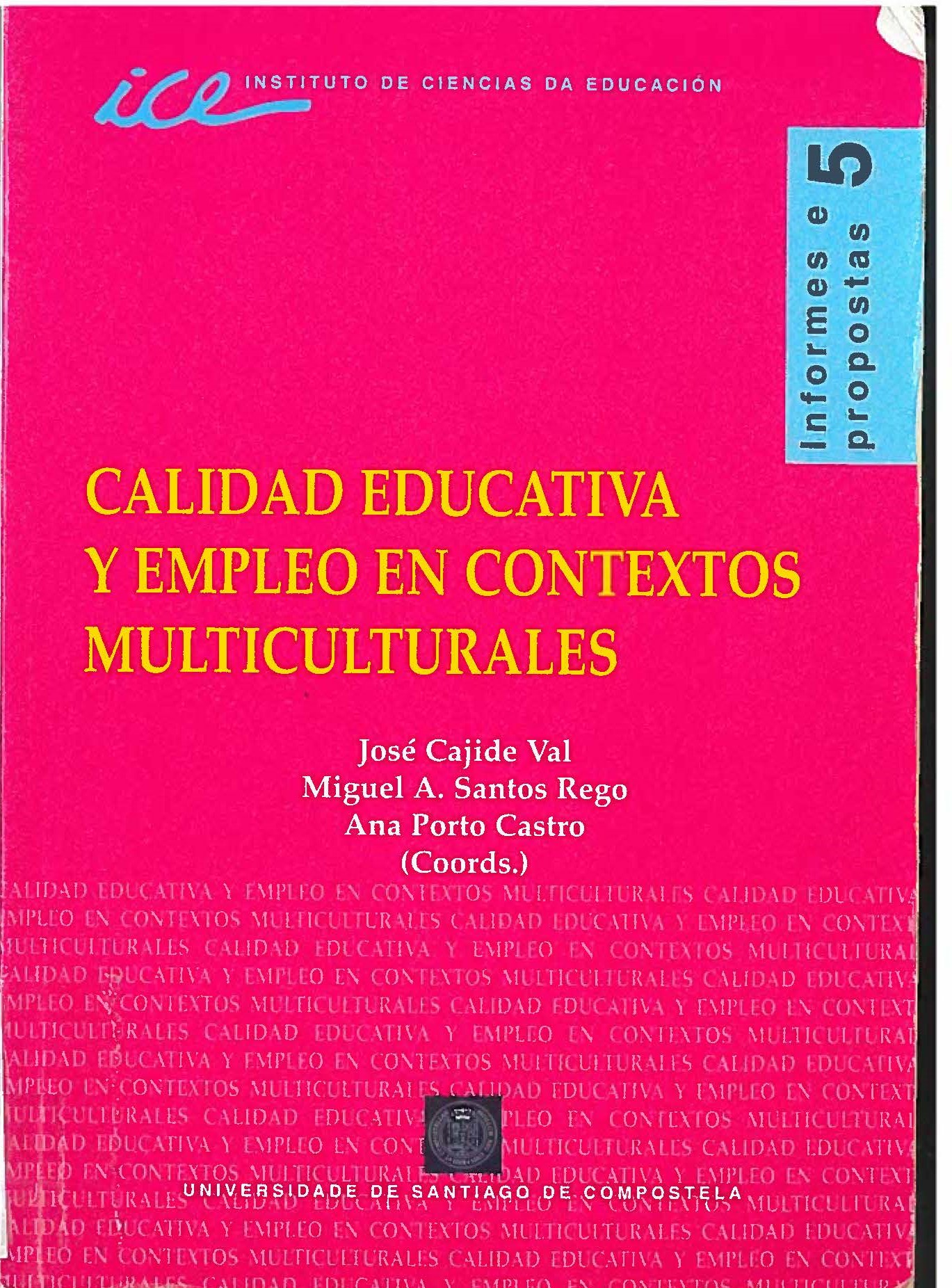 Imagen de portada del libro Calidad educativa y empleo en contextos multiculturales