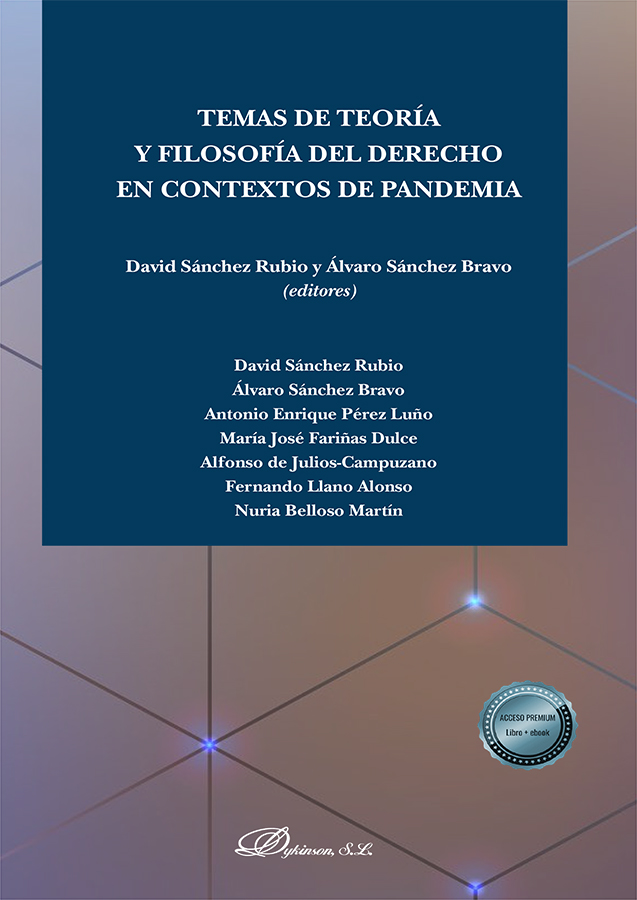 Imagen de portada del libro Temas de teoría y filosofía del derecho en contextos de pandemia