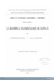 Imagen de portada del libro La mandíbula neandertaloide de Bañolas