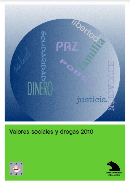 Imagen de portada del libro Valores sociales y drogas 2010