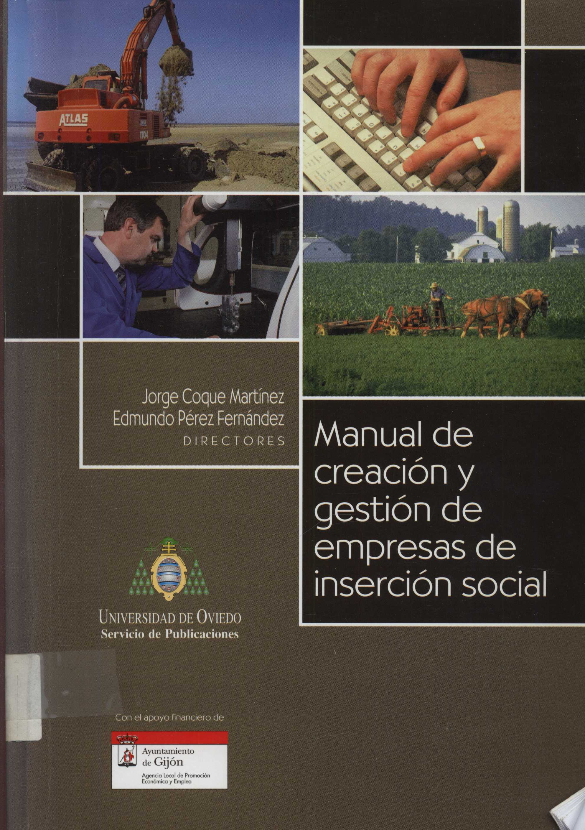 Imagen de portada del libro Manual de creación y gestión de empresas de inserción social