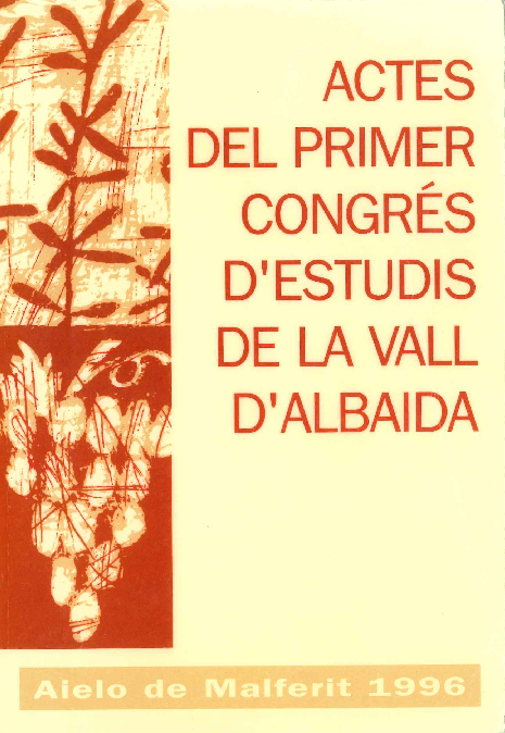 Imagen de portada del libro Actes del Primer Congrés d'Estudis de la Vall d'Albaida